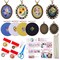 Embroidery Starter Kit - Beginner Friendly with Cross Stitch Patterns, Floral Embroidery Cloth, Pendant Trays & Hoops